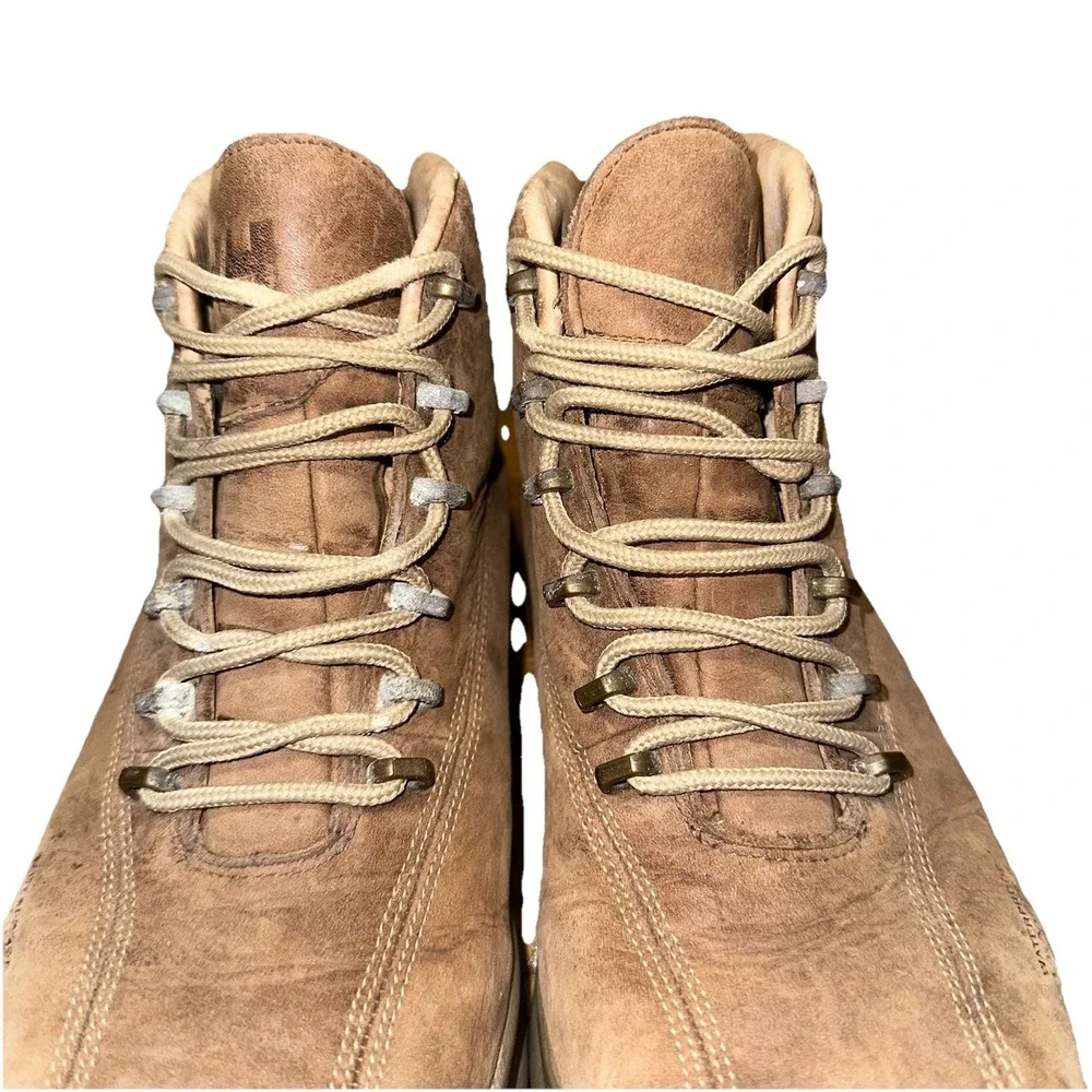 Helly Hansen Berthed Waterproof Brown Leather Hiking Boots Lace Up Mens 6.5 $140